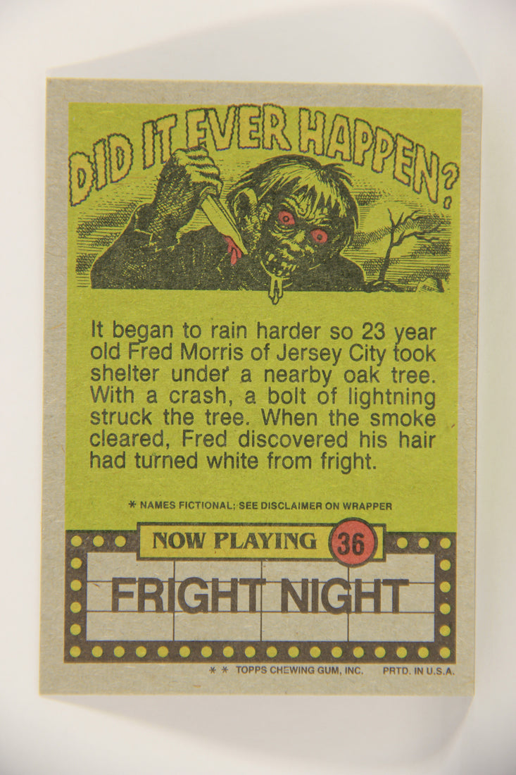 Fright Flicks 1988 Card #36 What Do You Mean I Just Had A Manicure ENG Topps L021259