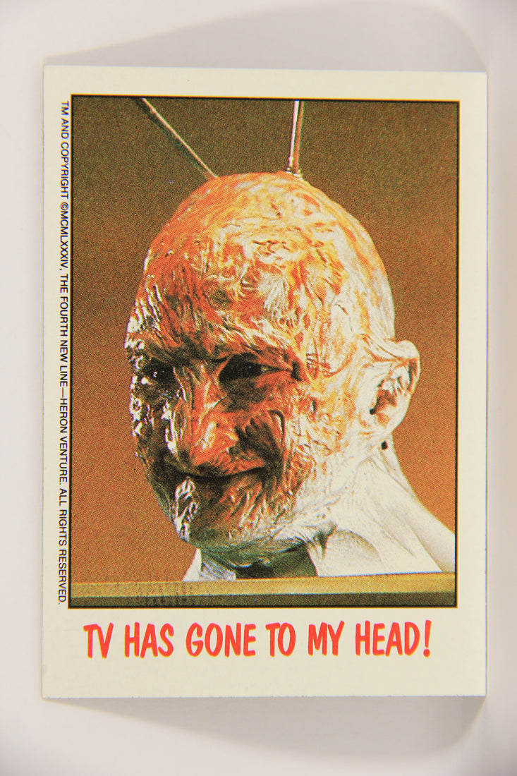 Fright Flicks 1988 Trading Card #49 TV Has Gone To My Head - NOES ENG Topps L021267
