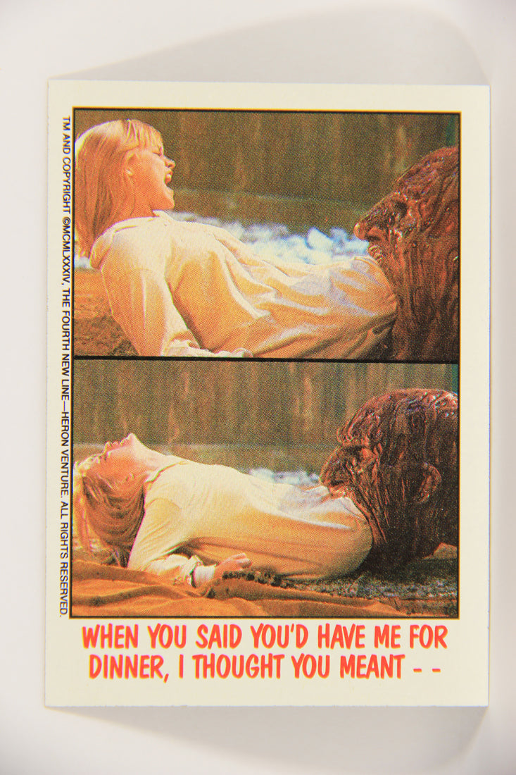 Fright Flicks 1988 Card #52 When You Said You'd Have Me For Dinner I Thought You Meant L021268