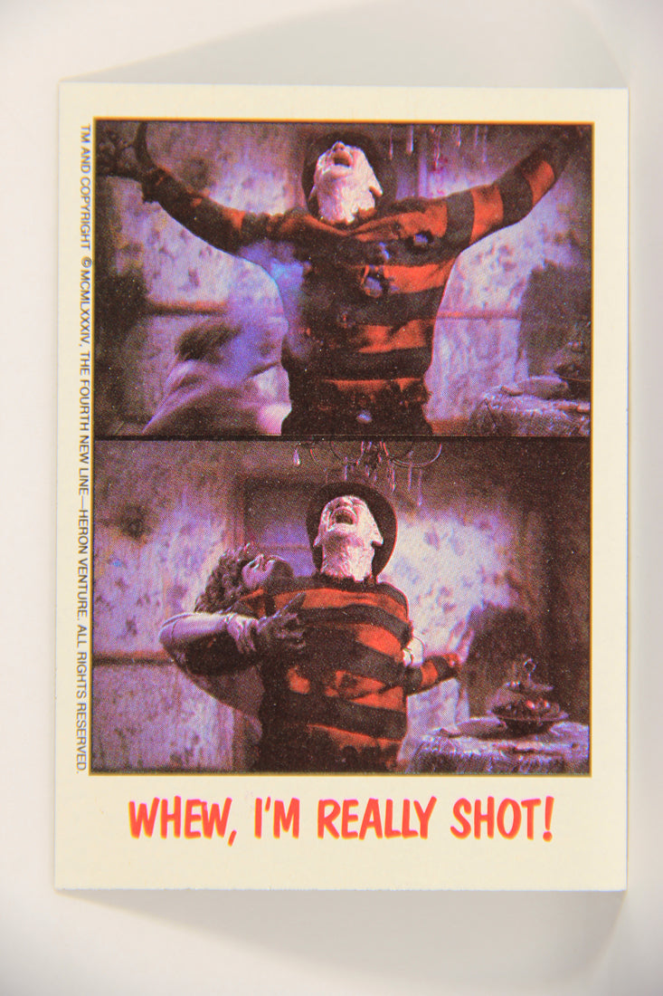 Fright Flicks 1988 Trading Card #61 Whew I'm Really Shot - NOES III ENG Topps L021271