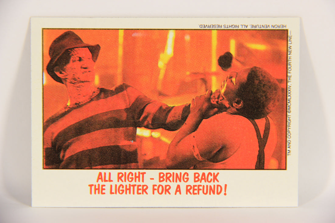 Fright Flicks 1988 Card #66 All Right Bring Back The Lighter For A Refund Topps L021273