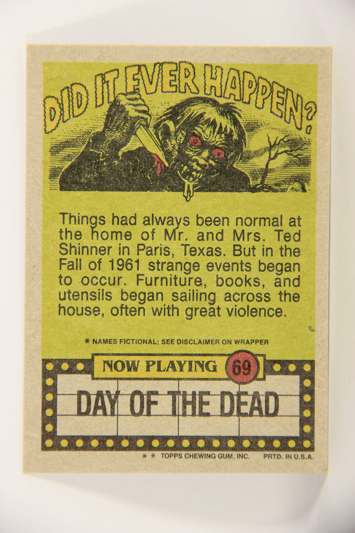 Fright Flicks 1988 Trading Card #69 What Big Teeth You Have Grandma ENG Topps L021274