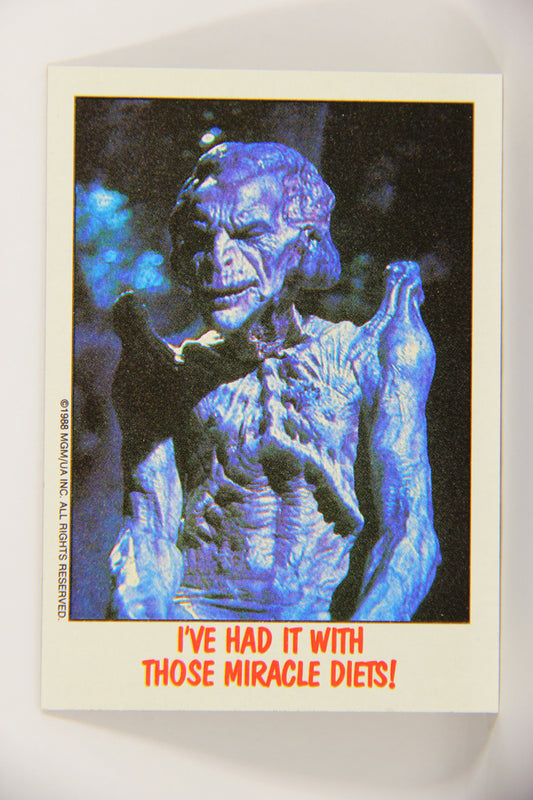 Fright Flicks 1988 Trading Card #72 I've Had It with Those Miracle Diets ENG Topps L021275