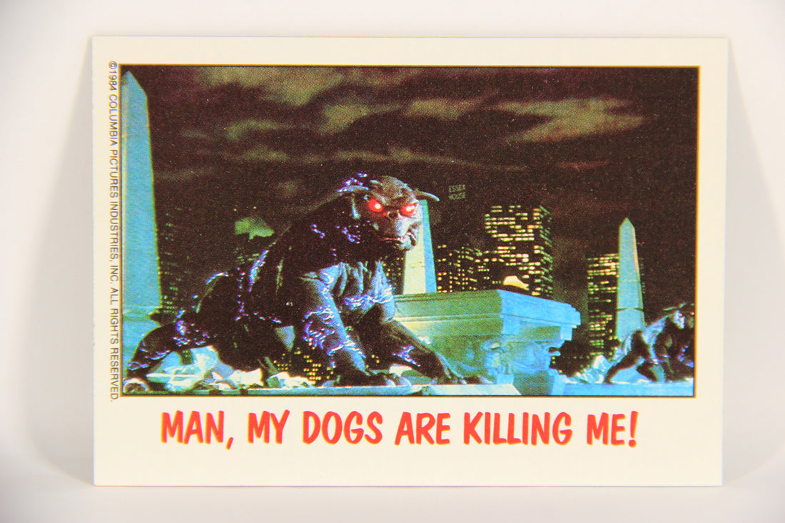 Fright Flicks 1988 Card #89 Many My Dogs Are Killing Me - Ghostbusters ENG Topps L021281