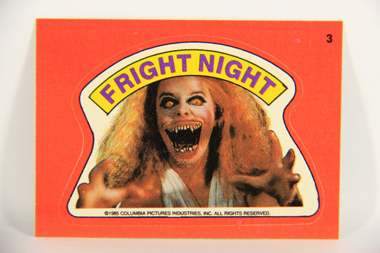 Fright Flicks 1988 Trading Card Sticker #3 Fright Night ENG Topps L021285