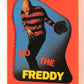 Fright Flicks 1988 Trading Card Sticker #5 Do The Freddy - NOES ENG Topps L021287