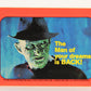 Fright Flicks 1988 Trading Card Sticker #9 The Man Of Your Dreams Is Back Topps L021291