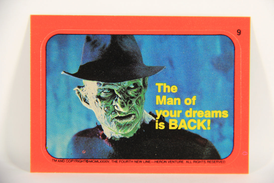 Fright Flicks 1988 Trading Card Sticker #9 The Man Of Your Dreams Is Back Topps L021291