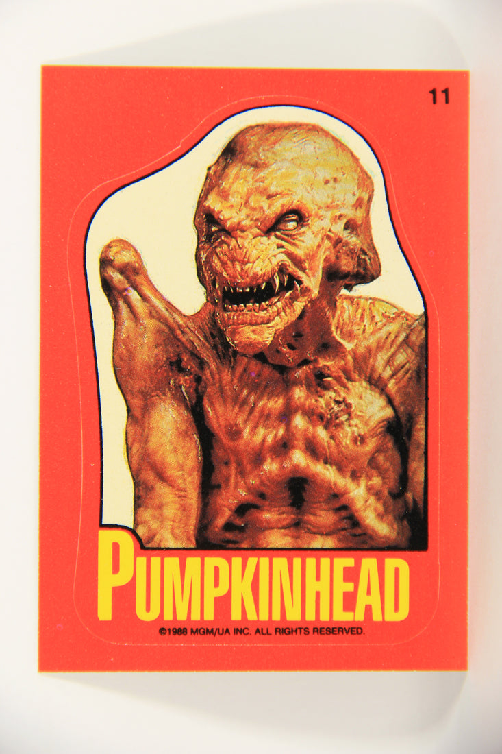 Fright Flicks 1988 Sticker Card #11 Pumpkinhead - Vengeance The Demon Topps L021293