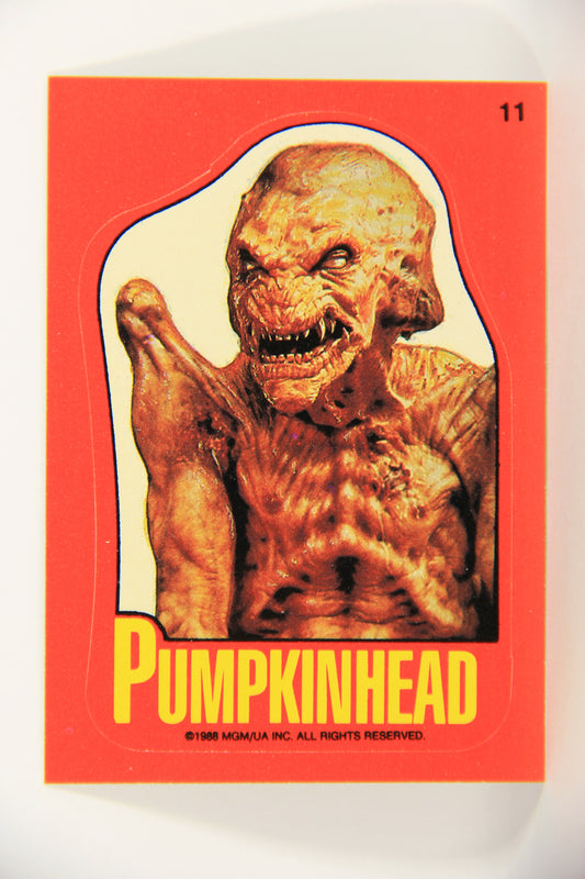 Fright Flicks 1988 Sticker Card #11 Pumpkinhead - Vengeance The Demon Topps L021293