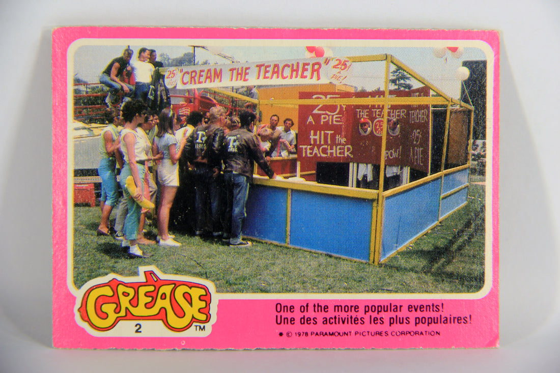 Grease 1978 Trading Card #2 One Of The More Popular Events FR-ENG O-Pee-Chee L021295