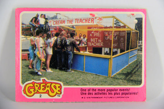 Grease 1978 Trading Card #2 One Of The More Popular Events FR-ENG O-Pee-Chee L021295