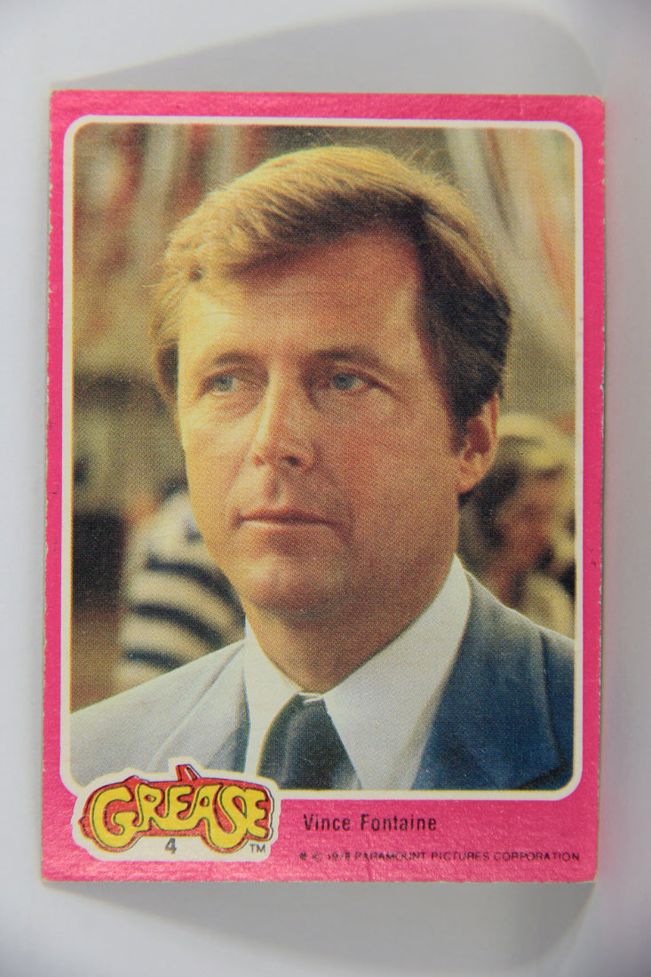 Grease 1978 Trading Card #4 Vince Fontaine FR-ENG O-Pee-Chee L021297