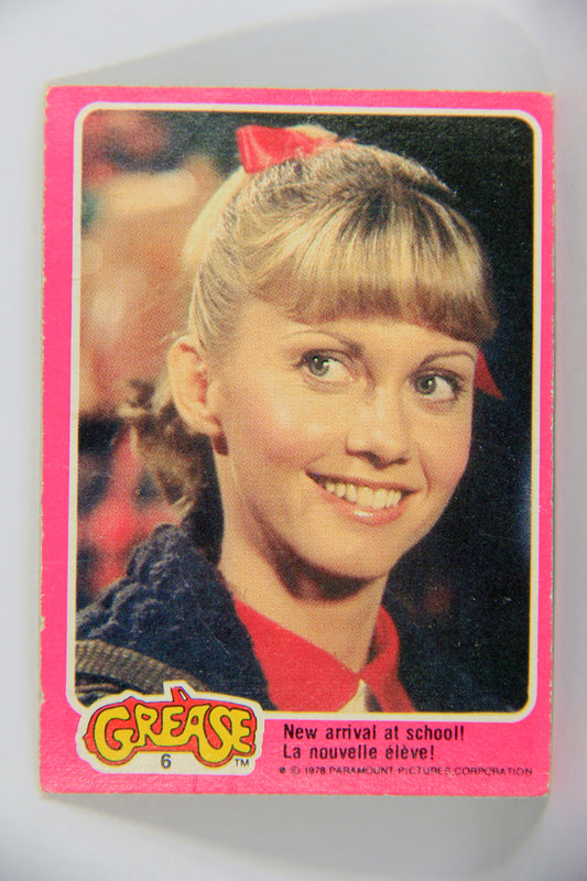 Grease 1978 Trading Card #6 New Arrival At School FR-ENG O-Pee-Chee L021299