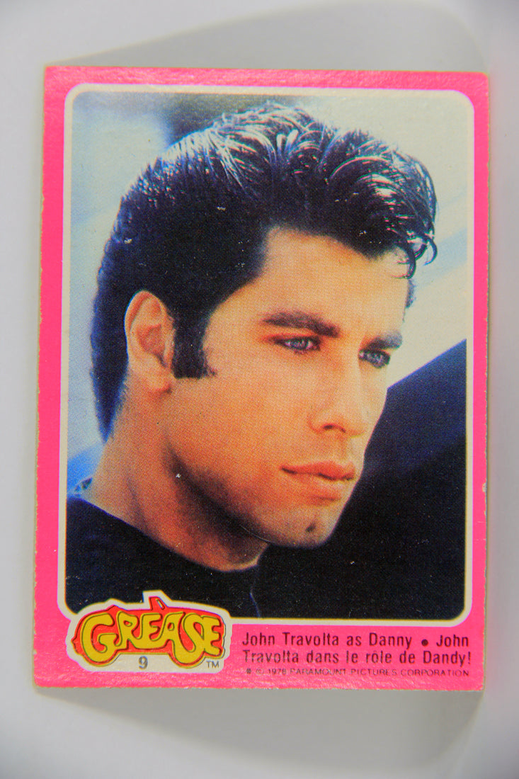 Grease 1978 Trading Card #9 John Travolta As Danny FR-ENG O-Pee-Chee L021302
