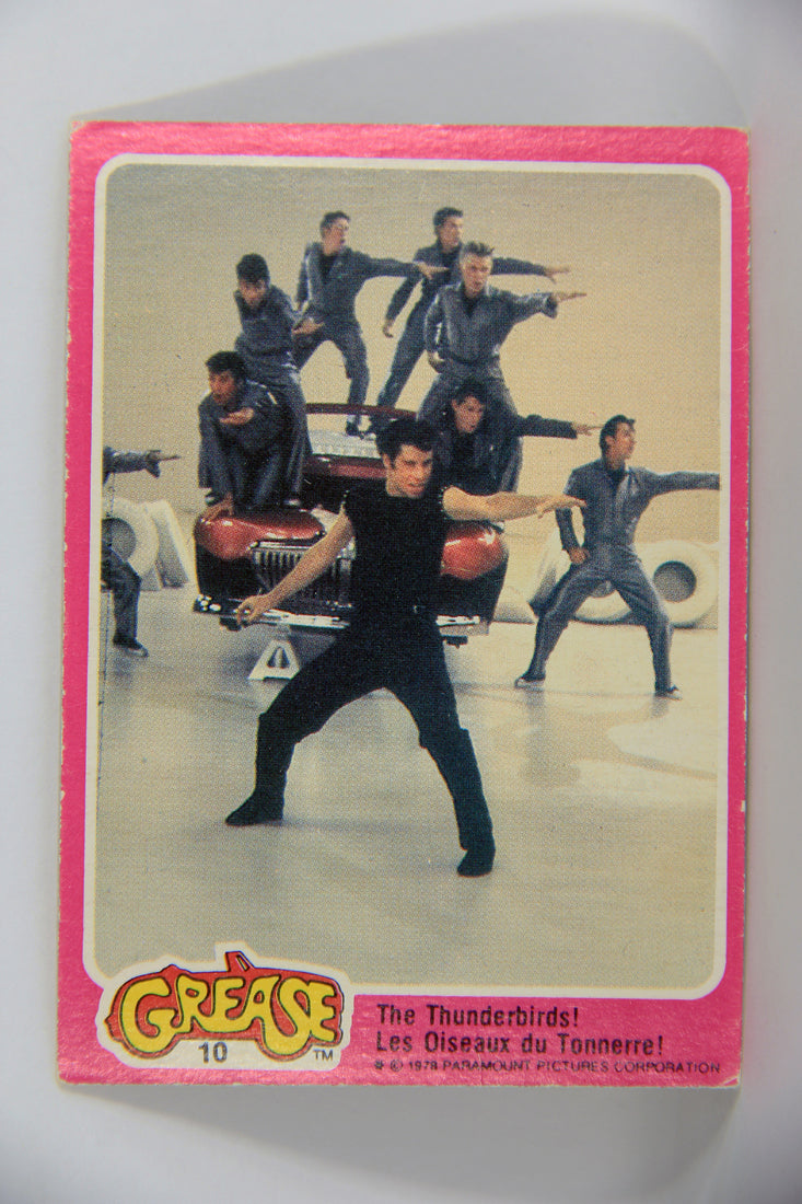Grease 1978 Trading Card #10 The Thunderbirds FR-ENG O-Pee-Chee L021303