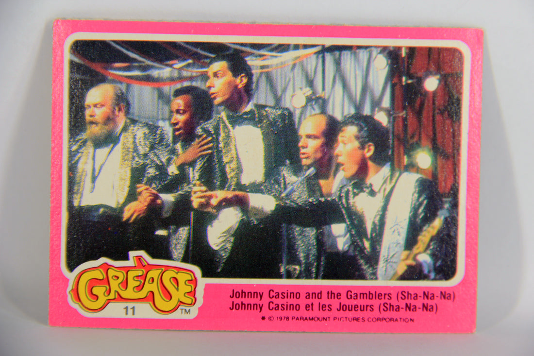 Grease 1978 Card #11 Johnny Casino And The Gamblers (Sha-Na-Na) FR-ENG OPC L021304