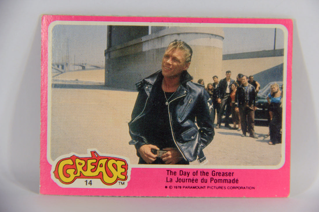 Grease 1978 Trading Card #14 The Day Of The Greaser FR-ENG O-Pee-Chee L021307
