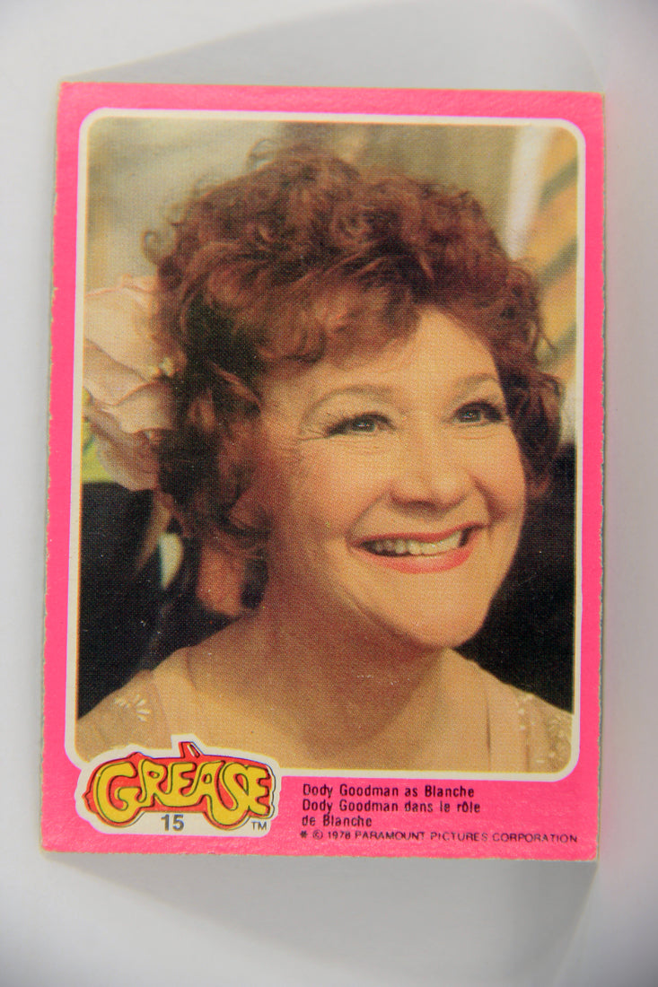 Grease 1978 Trading Card #15 Dody Goodman As Blanche FR-ENG O-Pee-Chee L021308