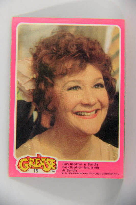 Grease 1978 Trading Card #15 Dody Goodman As Blanche FR-ENG O-Pee-Chee L021308