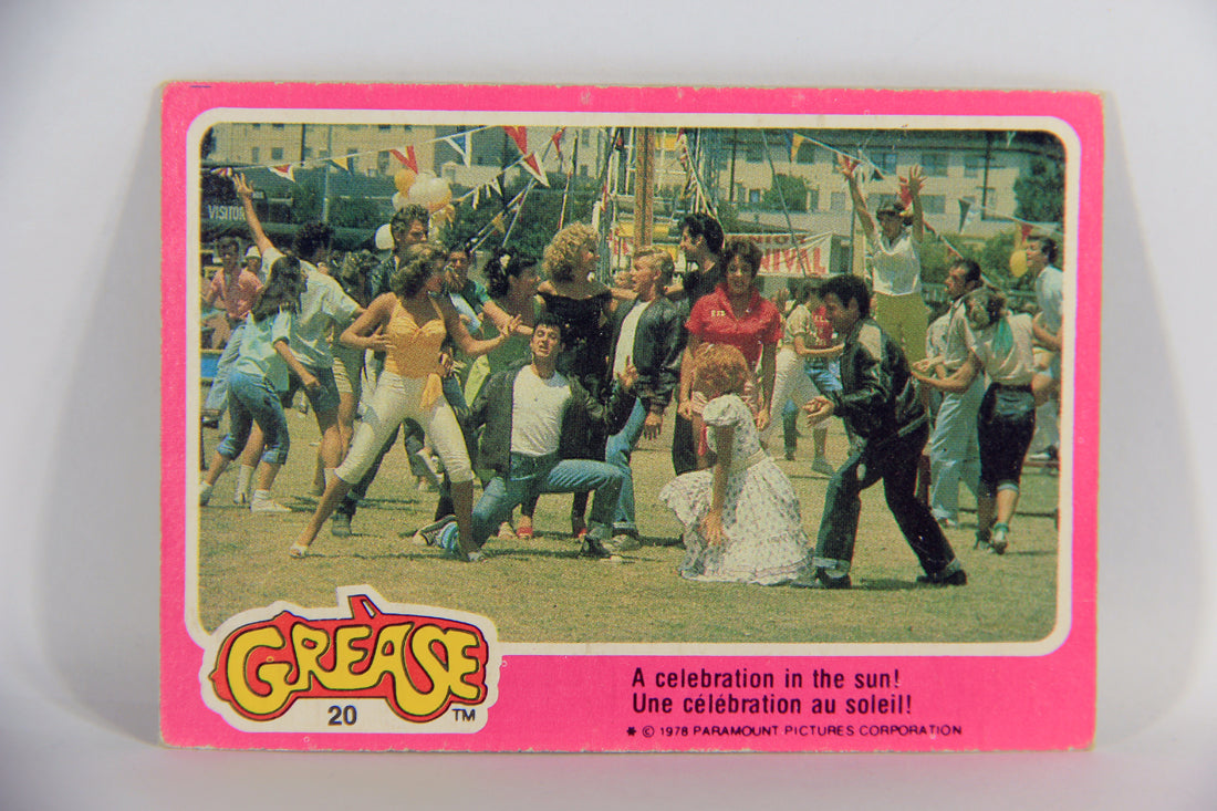 Grease 1978 Trading Card #20 A Celebration In The Sun FR-ENG O-Pee-Chee L021313