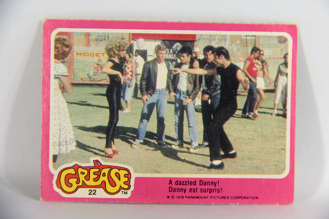 Grease 1978 Trading Card #22 A Dazzled Danny FR-ENG O-Pee-Chee L021315