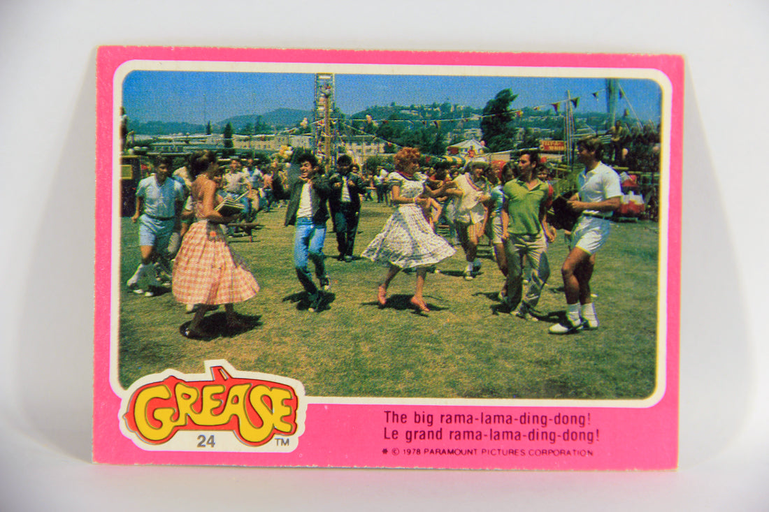 Grease 1978 Trading Card #24 The Big Rama-Lama-Ding-Dong FR-ENG OPC L021317