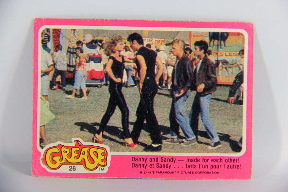 Grease 1978 Card #26 Danny And Sandy - Made For Each Other FR-ENG OPC L021319