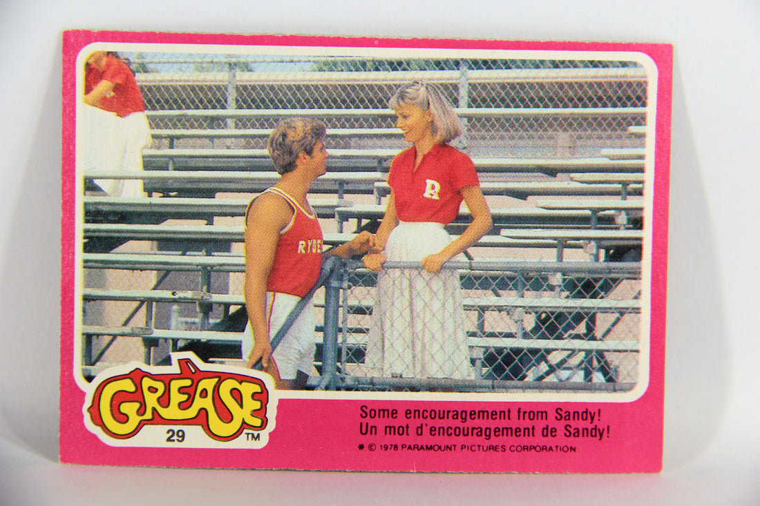 Grease 1978 Trading Card #29 Some Encouragement From Sandy FR-ENG OPC L021322