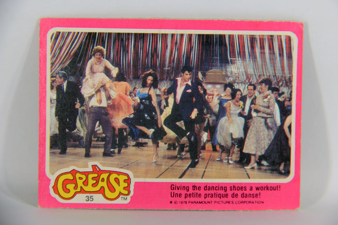 Grease 1978 Trading Card #35 Giving The Dancing Shoes A Workout FR-ENG OPC L021328