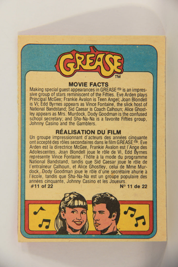 Grease 1978 Trading Card #37 Eve Arden As Principal McGee FR-ENG O-Pee-Chee L021330