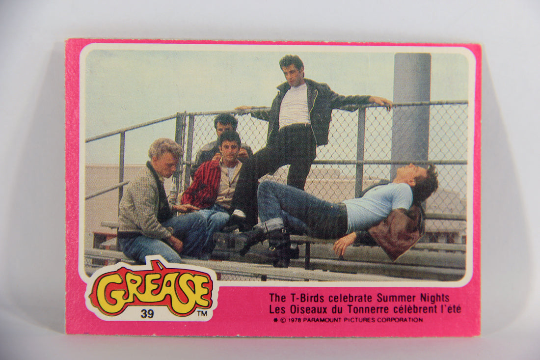 Grease 1978 Trading Card #39 The T-Birds Celebrate Summer Nights FR-ENG OPC L021332