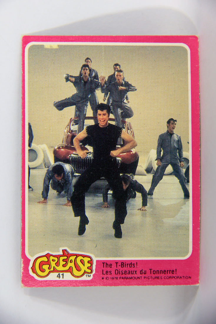 Grease 1978 Trading Card #41 The T-Birds FR-ENG O-Pee-Chee L021334