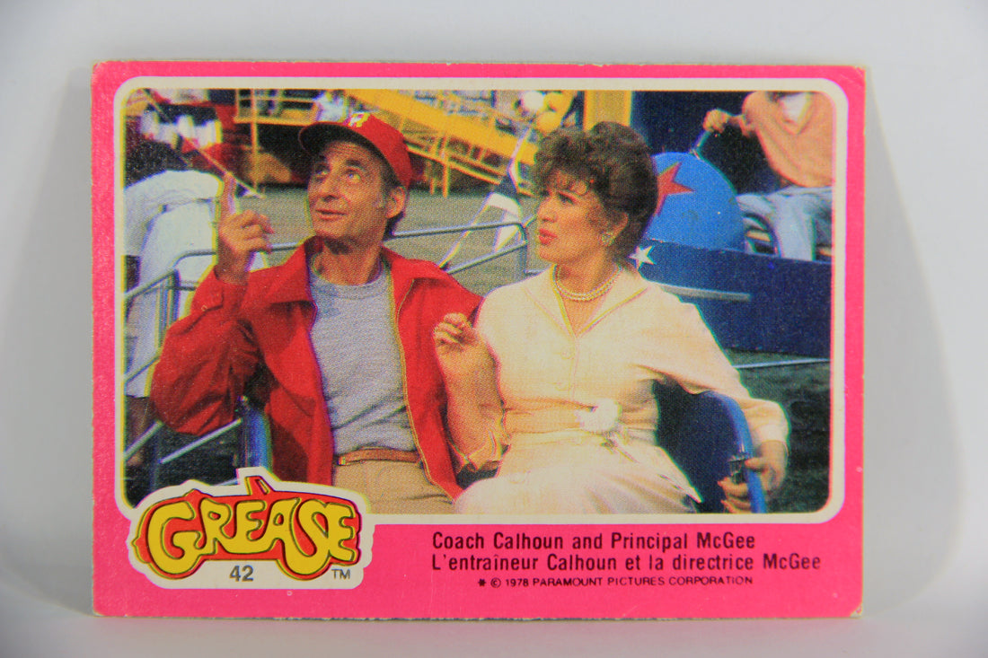 Grease 1978 Trading Card #42 Coach Calhoun And Principal McGee FR-ENG OPC L021335