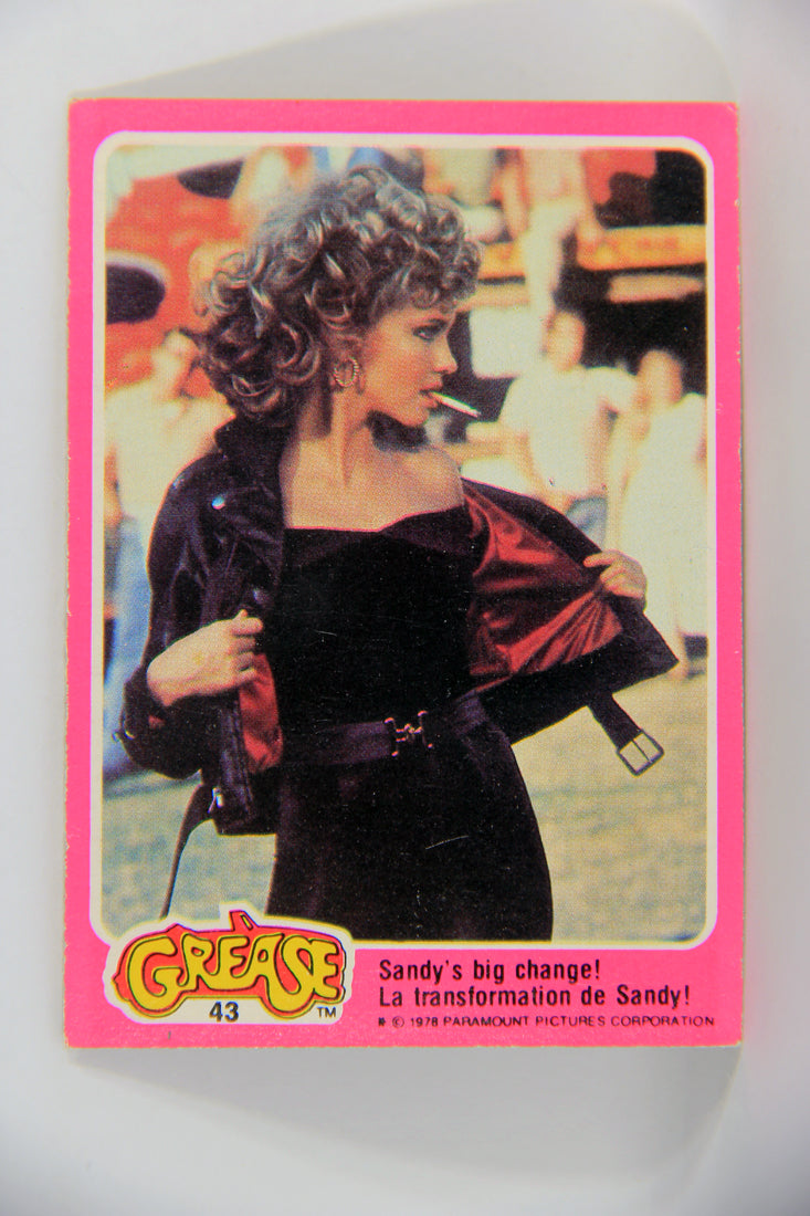 Grease 1978 Trading Card #43 Sandy's Big Change FR-ENG O-Pee-Chee L021336