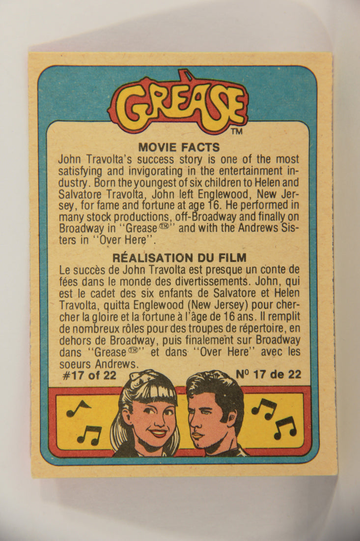 Grease 1978 Trading Card #49 A Real Challenge For Coach Calhoun FR-ENG OPC L021342