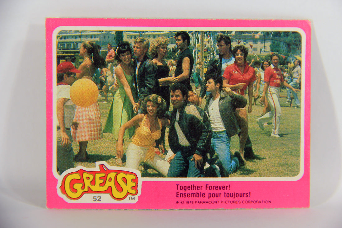 Grease 1978 Trading Card #52 Together Forever FR-ENG O-Pee-Chee L021345
