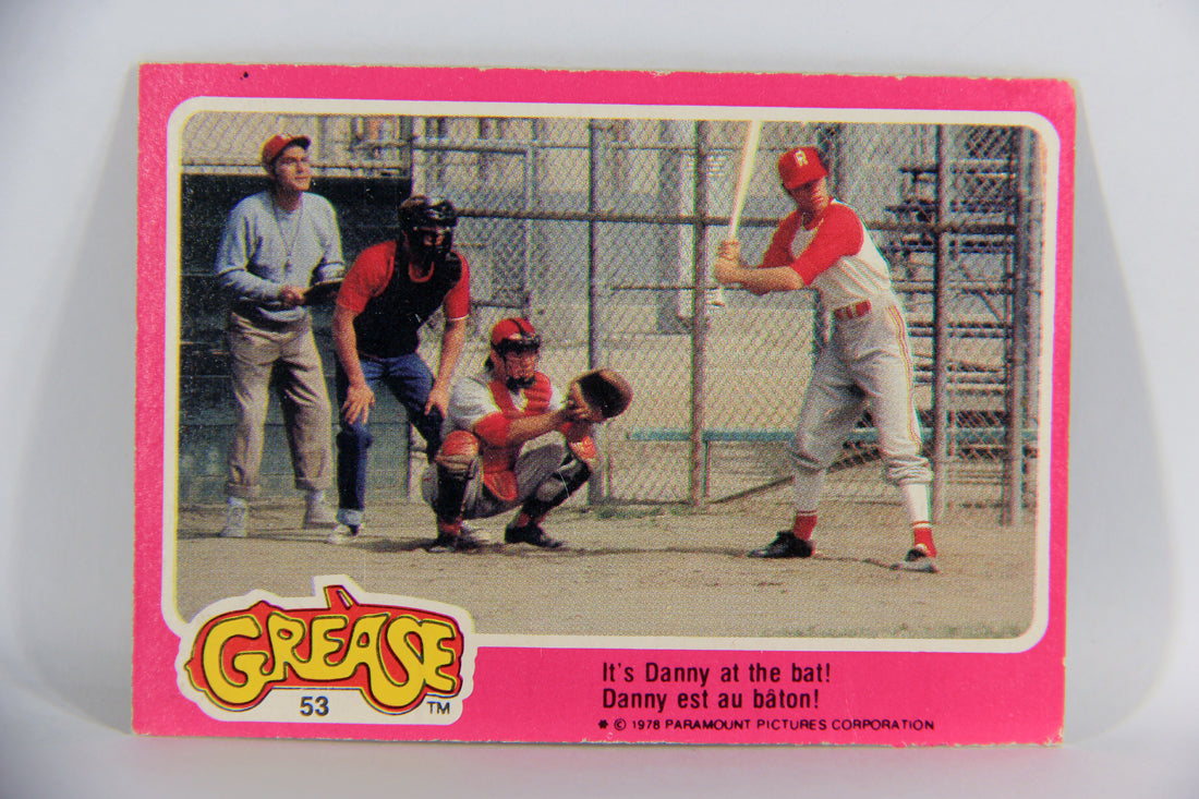 Grease 1978 Trading Card #53 It's Danny At The Bat FR-ENG O-Pee-Chee L021346