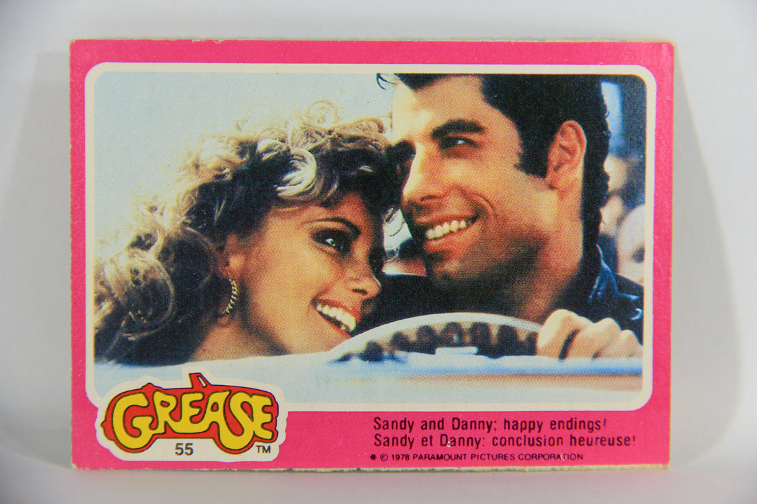 Grease 1978 Trading Card #55 Sandy And Danny Happy Endings FR-ENG OPC L021348