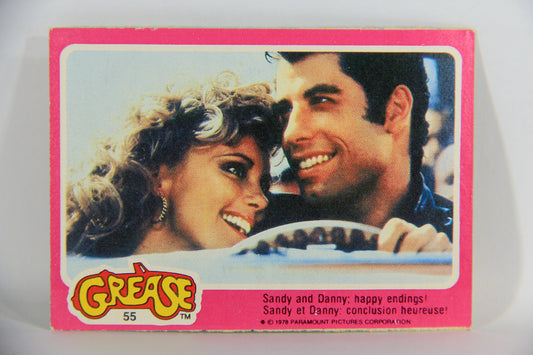 Grease 1978 Trading Card #55 Sandy And Danny Happy Endings FR-ENG OPC L021348