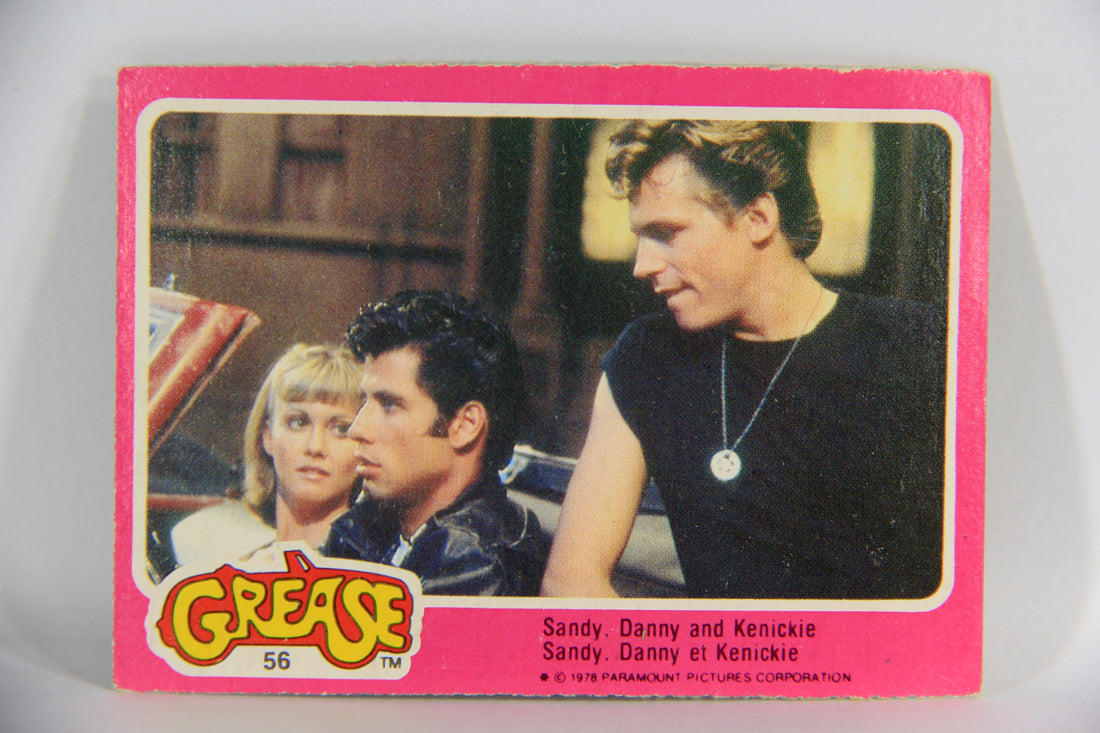 Grease 1978 Trading Card #56 Sandy Danny And Kenickie FR-ENG O-Pee-Chee L021349