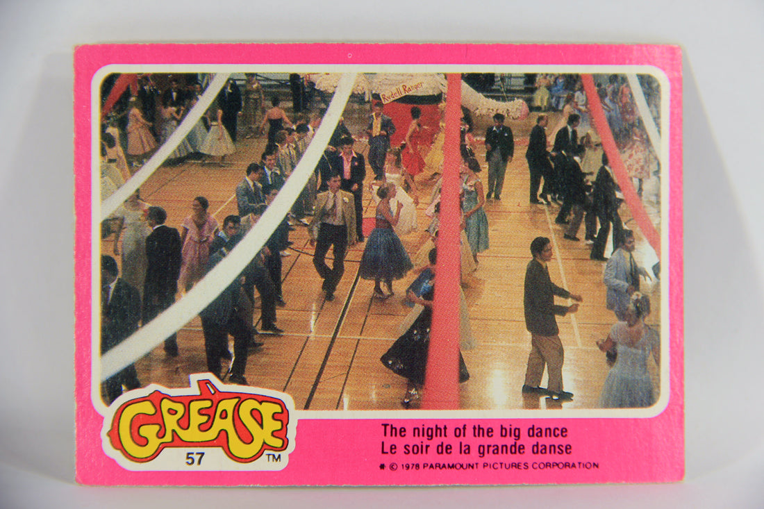 Grease 1978 Trading Card #57 The Night Of The Big Dance FR-ENG O-Pee-Chee L021350