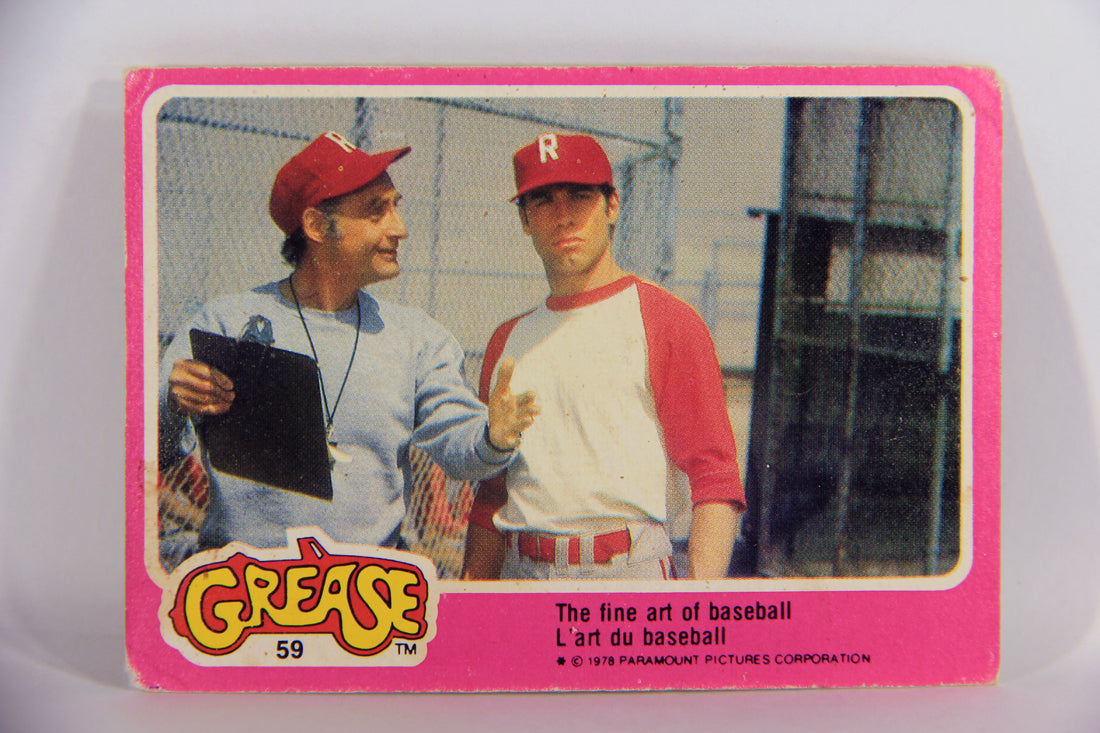 Grease 1978 Trading Card #59 The Fine Art Of Baseball FR-ENG O-Pee-Chee L021352
