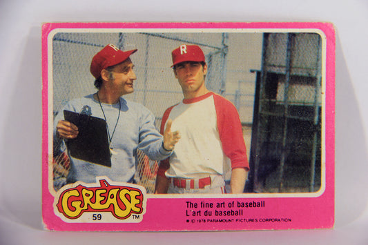 Grease 1978 Trading Card #59 The Fine Art Of Baseball FR-ENG O-Pee-Chee L021352