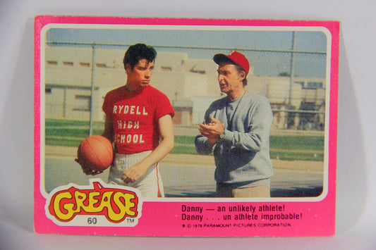 Grease 1978 Trading Card #60 Danny - An Unlikely Athlete FR-ENG O-Pee-Chee L021353