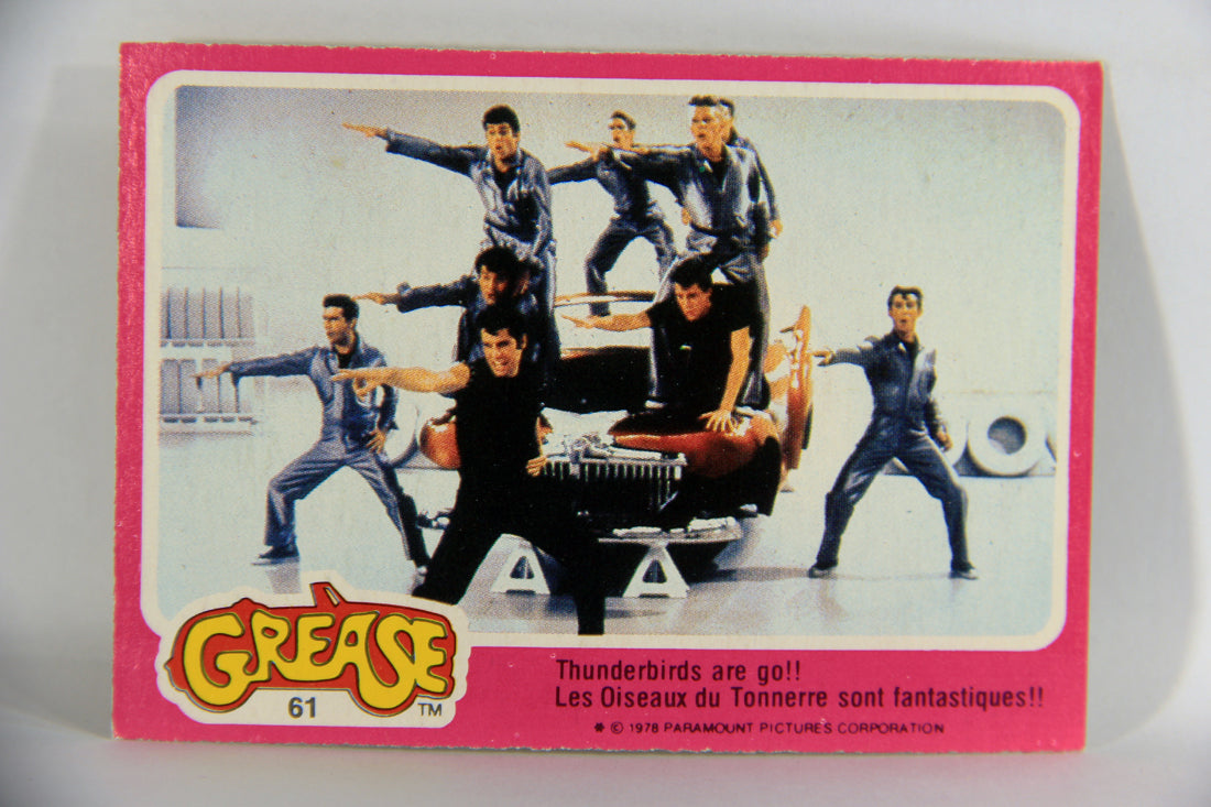 Grease 1978 Trading Card #61 Thunderbirds Are Go FR-ENG O-Pee-Chee L021354