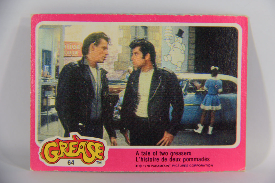 Grease 1978 Trading Card #64 A Tale Of Two Greasers FR-ENG O-Pee-Chee L021357