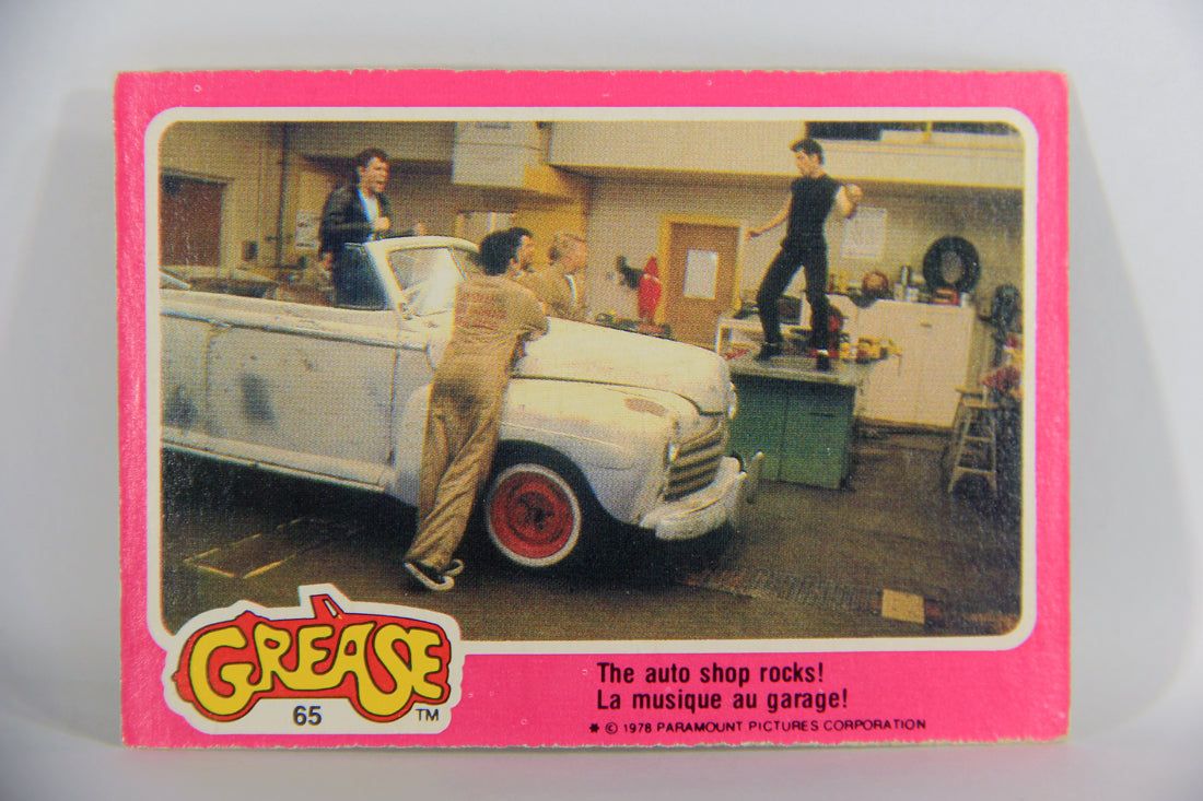 Grease 1978 Trading Card #65 The Auto Shop Rocks FR-ENG O-Pee-Chee L021358