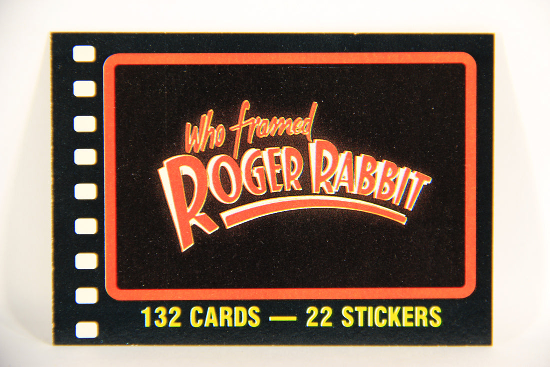 Who Framed Roger Rabbit 1988 Trading Card #1 Opening Title Logo ENG Topps L021360