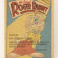 Who Framed Roger Rabbit 1988 Trading Card #1 Opening Title Logo ENG Topps L021360